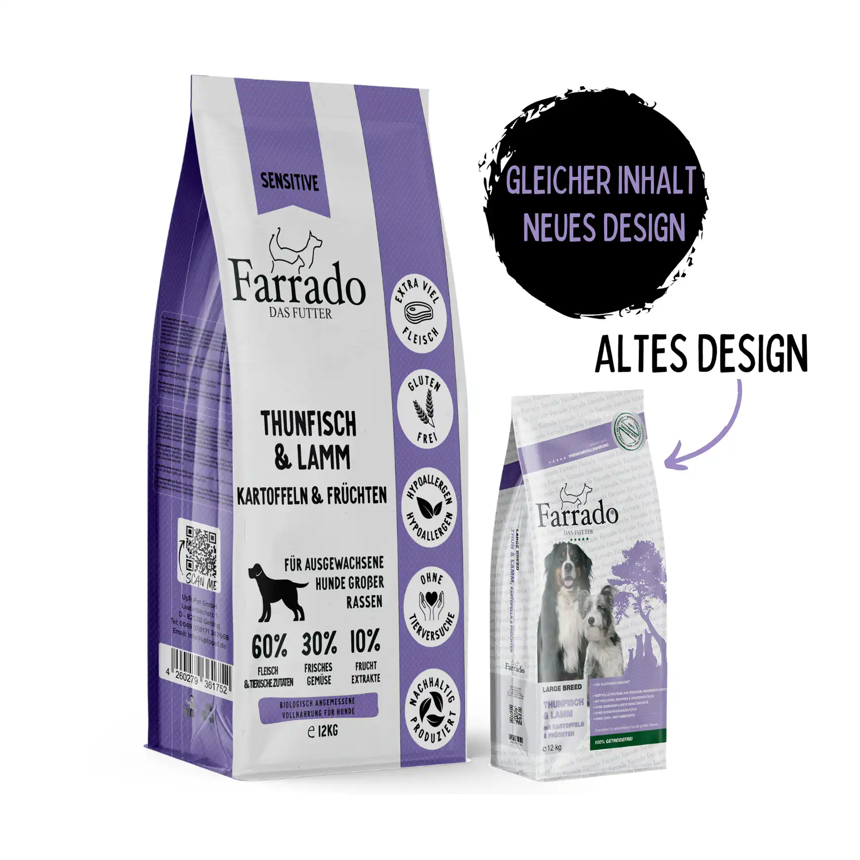 Farrado Thunfisch & Lamm mit Kartoffeln & Früchten - 4 kg - Image 2