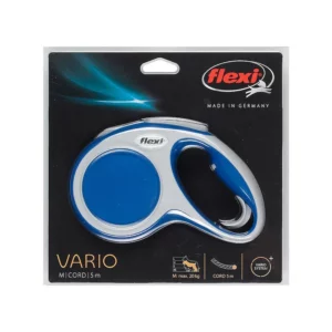flexi VARIO M - cord - 5 meters - max. 20 kg - blue/grey