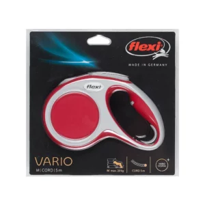 flexi VARIO M - cord - 5 meters - max. 20 kg - red/grey