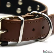 Collar STELLA - 3x55 cm - Brown