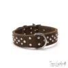 Leather collar - 4 x 70 cm - Brown