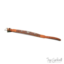 HUNTER Halsband "Herz" - Leder - 60 cm - Braun