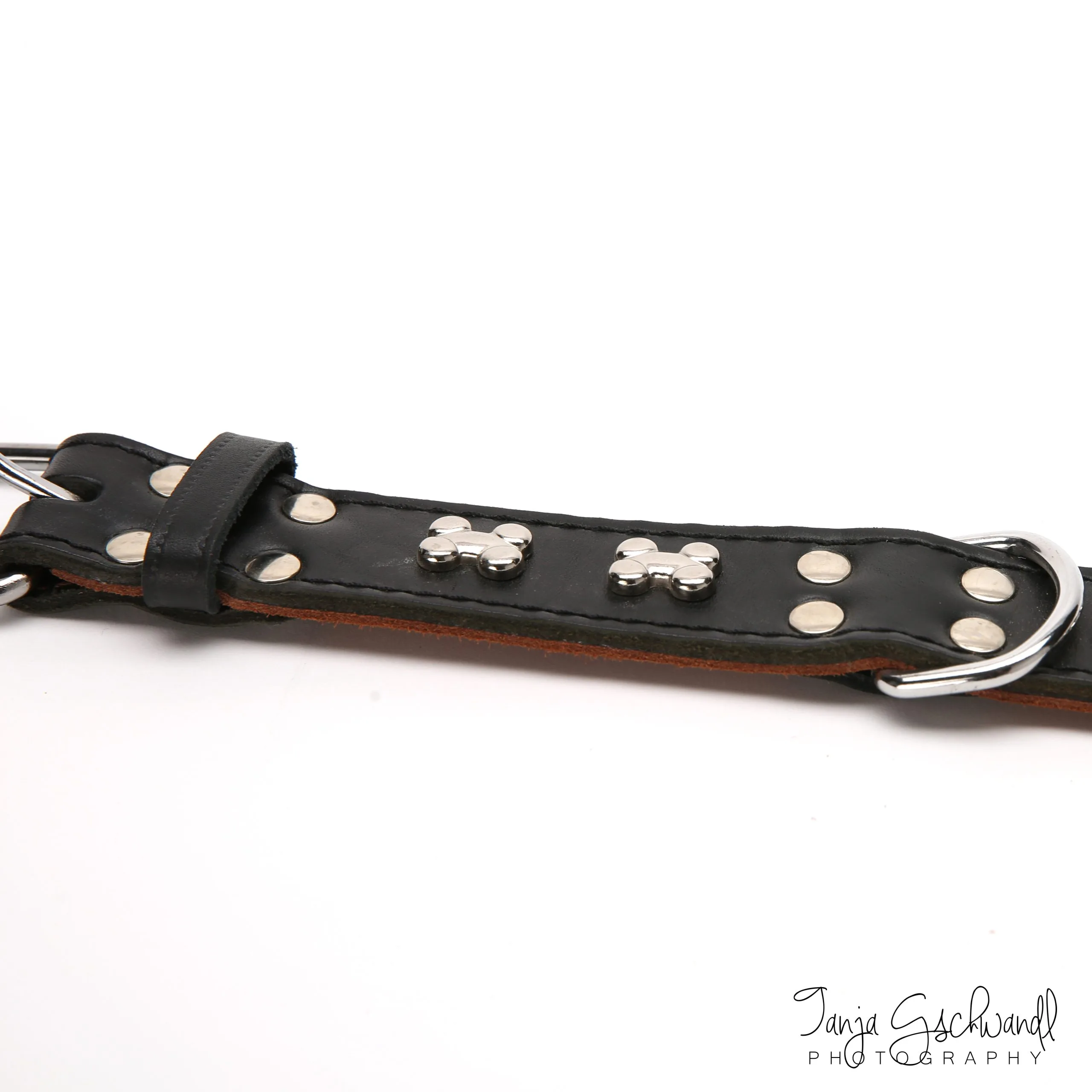 JAGO Lederhalsband mit Knochen - 4,5 x 80 cm - Image 2