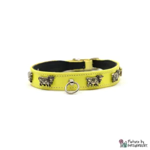 Dog collar with cows - 1.8 x 30 cm