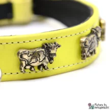 Dog collar with cows - 1.8 x 30 cm