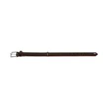 HUNTER Halsband aus Elchleder - 29-35 cm - Schwarz/Cognac