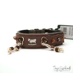 HUNTER Halsband "Alm" - Nappaleder - 50 cm - Schwarz
