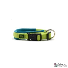 HUNTER Collier Néoprène Vario Plus - Vert clair/Pétrole - 1.5 x 35 cm