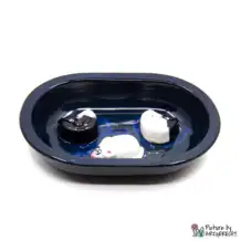Ceramic bowl Switzerland Ceramic bowl for Surefeed automatic feeder - anti-snagging bowl - black/blue with cats and mouse