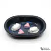 Ceramic bowl Switzerland Ceramic bowl for Surefeed automatic feeder - Anti-snagging bowl - black/blue with mice and hearts