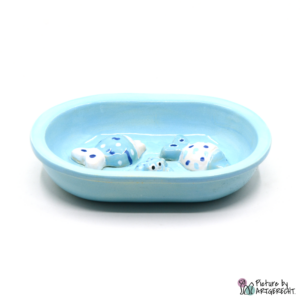 Ciotola in ceramica Svizzera Ciotola in ceramica per alimentatore automatico Surefeed - Ciotola antiaggrovigliamento - Turchese con abitanti acquatici