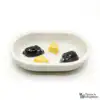 Ceramic bowl Switzerland Ceramic bowl for Surefeed automatic feeder - Anti-snagging bowl - White with mice and cheese