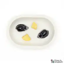 Ecuelle en céramique Suisse Ecuelle en céramique pour distributeur automatique de nourriture Surefeed - Ecuelle anti-glissement - Blanc avec souris et fromage