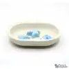 Ceramic bowl Switzerland Ceramic bowl for Surefeed automatic feeder - Anti-snagging bowl - White with aquatic inhabitants (light blue)