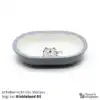 Ceramic bowl Switzerland Ceramic bowl for Surefeed automatic feeder with motif - No. 4 Light gray