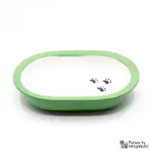 Ceramic bowl Switzerland Ceramic bowl for Surefeed feeder with black paws - Green