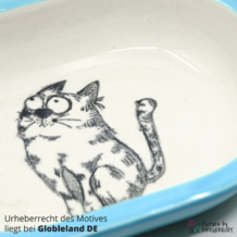 Ceramic bowl Switzerland Ceramic bowl for Surefeed automatic feeder with motif - No. 1 Light blue