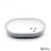 Ceramic bowl Switzerland Ceramic bowl for Surefeed feeder with black paws - light gray