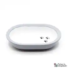 Ceramic bowl Switzerland Ceramic bowl for Surefeed feeder with black paws - light gray