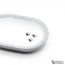 Ecuelle en céramique Suisse Ecuelle en céramique pour distributeur automatique de nourriture Surefeed avec pattes noires - Gris clair