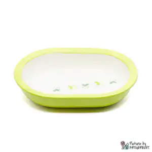 Ecuelle en céramique Suisse Ecuelle en céramique pour distributeur automatique de nourriture Surefeed avec trace de patte - Vert