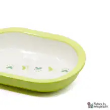 Ecuelle en céramique Suisse Ecuelle en céramique pour distributeur automatique de nourriture Surefeed avec trace de patte - Vert