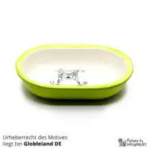 Ceramic bowl Switzerland Ceramic bowl for Surefeed automatic feeder with motif - No. 7 Light green
