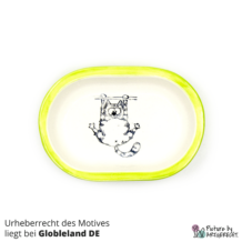 Ciotola in ceramica Svizzera Ciotola in ceramica per alimentatore automatico Surefeed con motivo - No. 7 Verde chiaro
