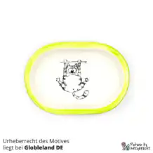 Ciotola in ceramica Svizzera Ciotola in ceramica per alimentatore automatico Surefeed con motivo - No. 7 Verde chiaro