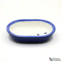 Ceramic bowl Switzerland Ceramic bowl for Surefeed feeder with paw track - night blue