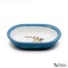 Ceramic bowl Switzerland Ceramic bowl for Surefeed automatic feeder with Pucki motif - Petrol "new food"