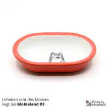 Ceramic bowl Switzerland Ceramic bowl for Surefeed feeder with motif - No. 5 Red