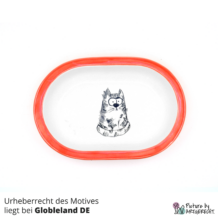 Ceramic bowl Switzerland Ceramic bowl for Surefeed feeder with motif - No. 5 Red