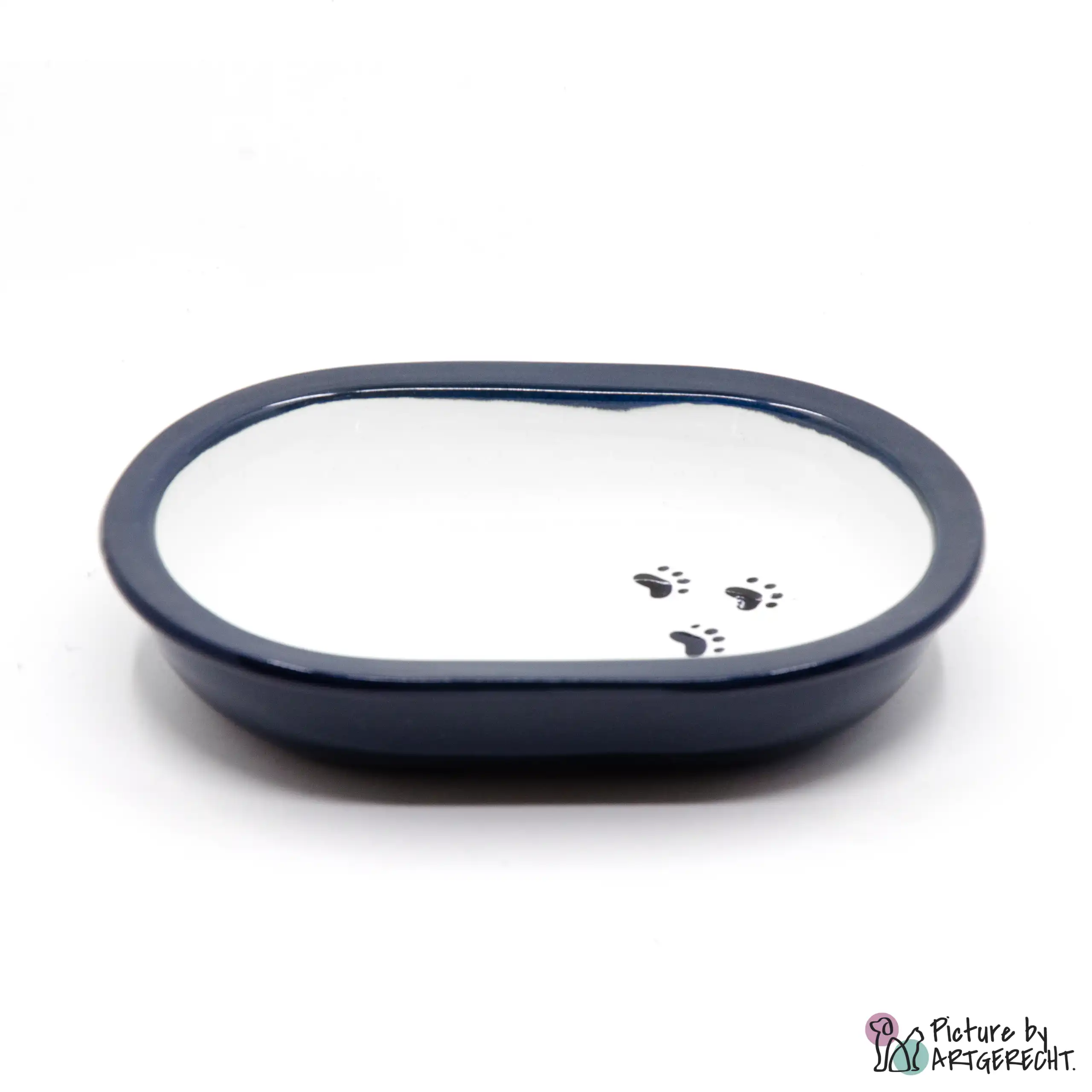Ceramic bowl Switzerland Ceramic bowl for Surefeed feeder with black paws - Black