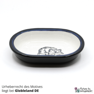 Ceramic bowl Switzerland Ceramic bowl for Surefeed feeder with motif - No. 2 Black