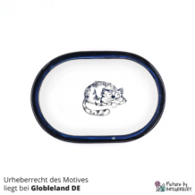 Ceramic bowl Switzerland Ceramic bowl for Surefeed feeder with motif - No. 2 Black