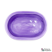 Ciotola in ceramica Svizzera Ciotola in ceramica per mangiatoia Surefeed - Viola