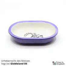 Ceramic bowl Switzerland Ceramic bowl for Surefeed feeder with motif - No. 6 Violet