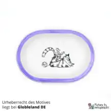 Ciotola in ceramica Svizzera Ciotola in ceramica per mangiatoia Surefeed con motivo - N. 6 Viola