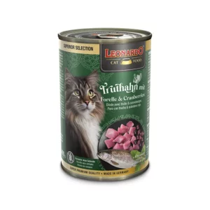LEONARDO SELEZIONE SUPERIORE Tacchino - con trota e mirtilli rossi - 400 g