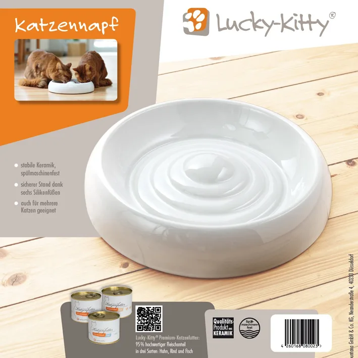 Lucky-Kitty Extra grosser Keramik Napf - Image 3