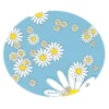 Lucky-Kitty oval underlay mat - blue