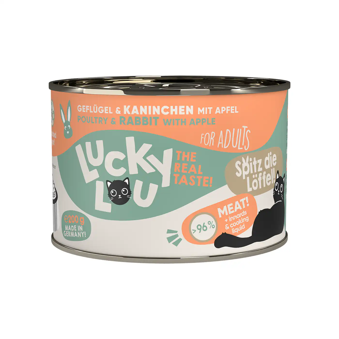 Lucky Lou POULTRY & RABBITS with apple - 200 g