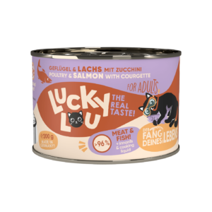Lucky Lou POLLO E SALMONE con zucchine - 200 g