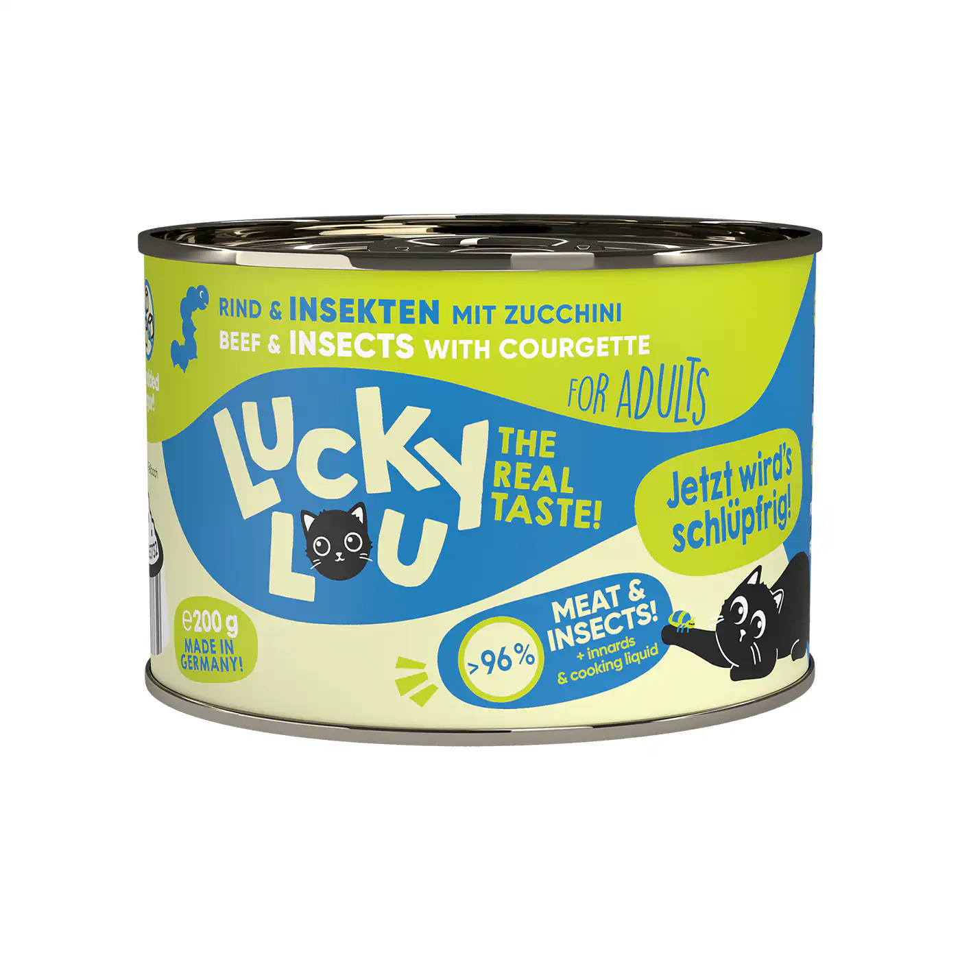 Lucky Lou BOEUF & INSECTES avec courgettes - 200 g