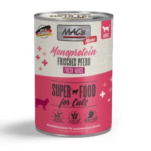 MAC's SUPERFOOD - Monoprotéine - Cheval frais - 400 g