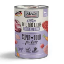 MAC’s SUPERFOOD KITTEN - Turkey, Beef & Duck - 400 g