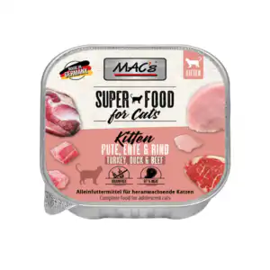 MAC's SUPERFOOD - Gattino - Tacchino, anatra e manzo - Ciotola - 100 g