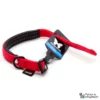 Collana Martin Sellier - lunghezza 23-29 cm - larghezza 1,5 cm - rosso