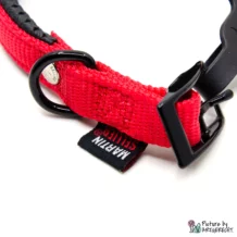 Collier Martin Sellier - longueur 23-29 cm - largeur 1.5 cm - rouge